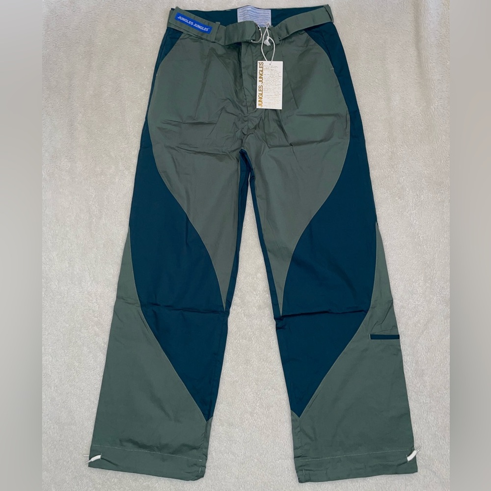 Jungles Green and Black Cargo Pants